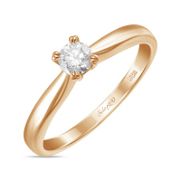 Кольцо с бриллиантом - фото 1