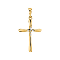 Крест с фианитами - фото 1 Крест с фианитами - фото 1