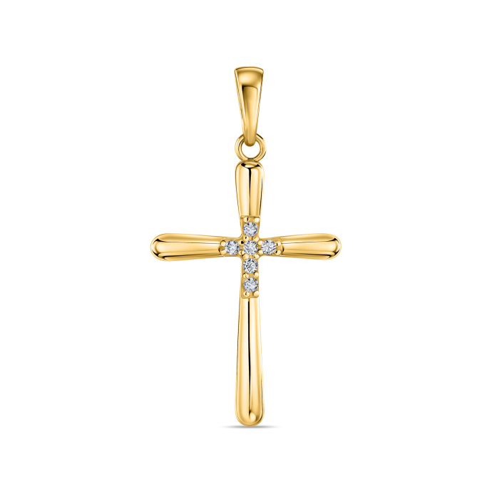 Крест с фианитами - фото 1 Крест с фианитами - фото 1