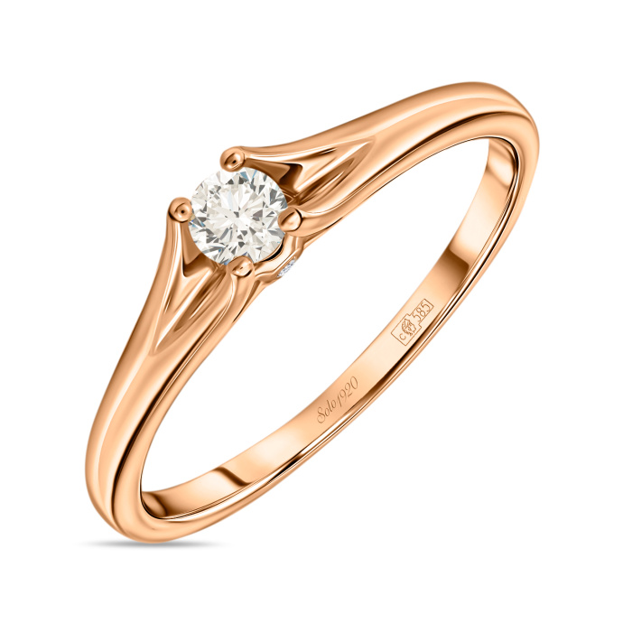 Кольцо с бриллиантами - фото 1