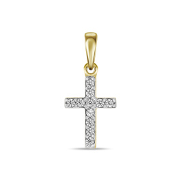 Крест с фианитом