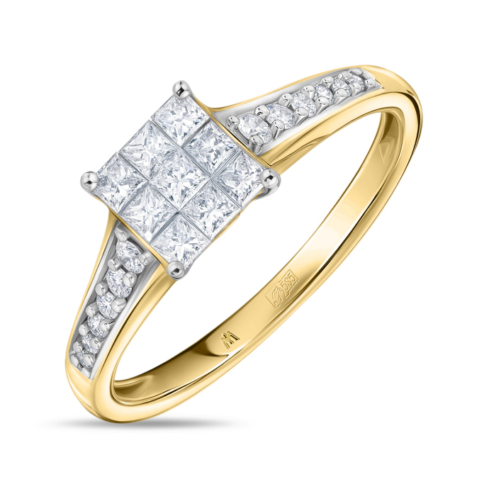 Кольцо с бриллиантами - фото 1 Кольцо с бриллиантами - фото 1