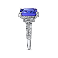 Кольцо с танзанитом и бриллиантами - фото 3