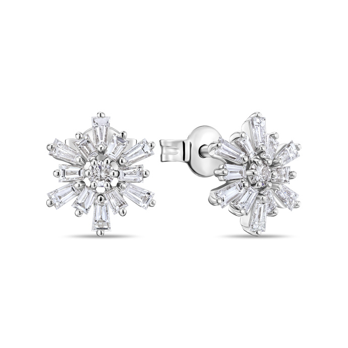 Серьги с бриллиантами - фото 1 Серьги с бриллиантами - фото 1