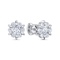 Серьги с бриллиантом - фото 1