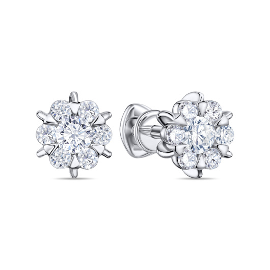 Серьги с бриллиантом