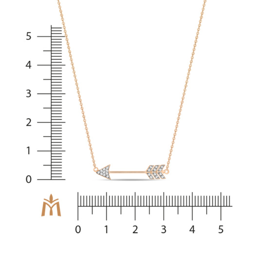 Колье с фианитами