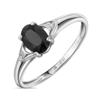 Кольцо с бриллиантами и цветными сапфирами - фото 1