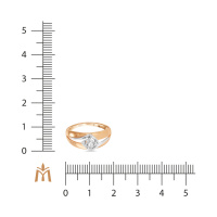 Кольцо с фианитом - фото 2 Кольцо с фианитом - фото 2