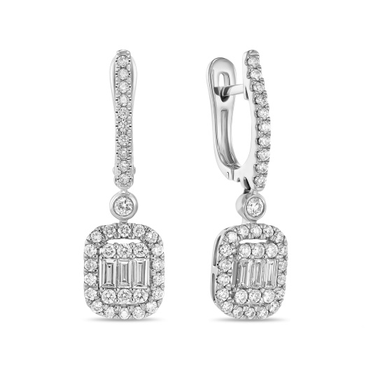 Серьги с бриллиантом