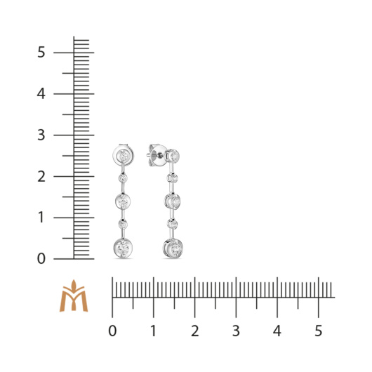 Серьги с бриллиантом