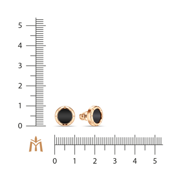 Серьги с ониксом - фото 2 Серьги с ониксом - фото 2