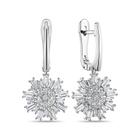 Серьги с бриллиантами - фото 1