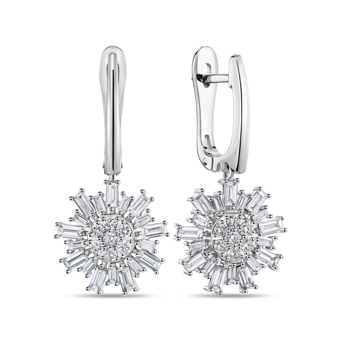 Серьги с бриллиантами - фото 1