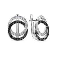 Серьги с фианитами - фото 1 Серьги с фианитами - фото 1