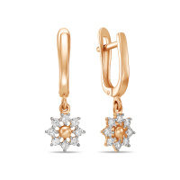 Серьги с фианитами - фото 1 Серьги с фианитами - фото 1