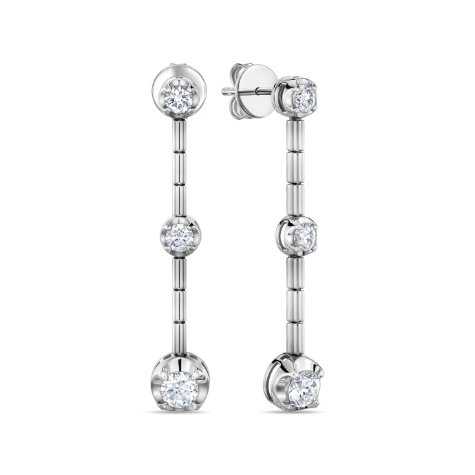 Серьги с бриллиантами - фото 1