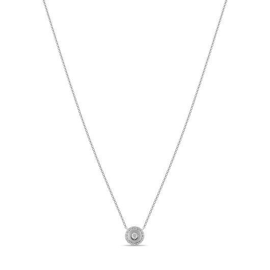 Колье с топазом, бриллиантами и стеклом