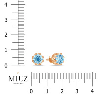 Серьги с топазом - фото 2 Серьги с топазом - фото 2