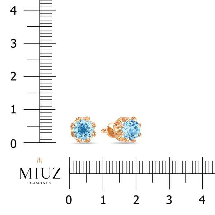 Серьги с топазом - фото 2 Серьги с топазом - фото 2