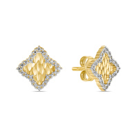 Серьги с фианитами - фото 1