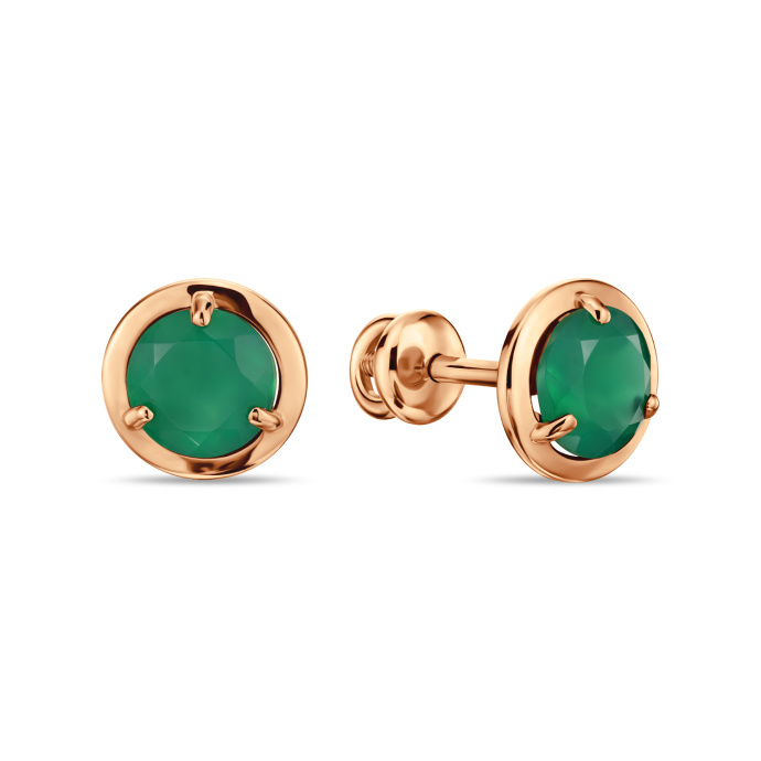 Серьги с агатами - фото 1 Серьги с агатами - фото 1