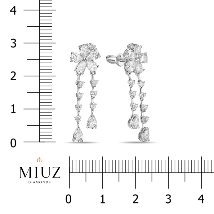 Серьги с фианитами - фото 3