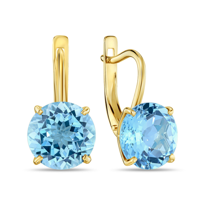 Серьги с топазами - фото 1