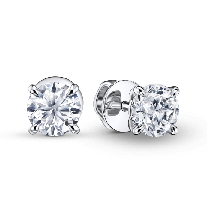 Серьги с бриллиантами - фото 1