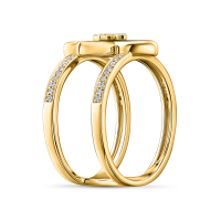 Кольцо с бриллиантами и бирюзой - фото 2 Кольцо с бриллиантами и бирюзой - фото 2