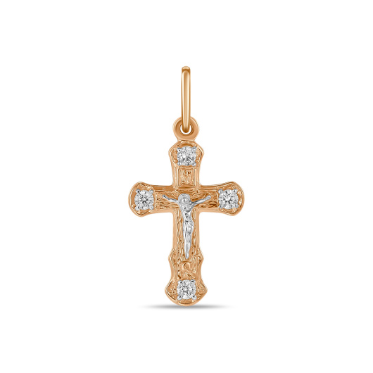 Крест с фианитами