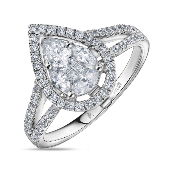 Кольцо с бриллиантами - фото 1