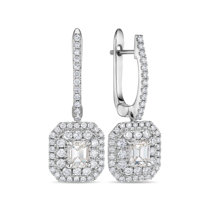 Серьги с бриллиантами - фото 1