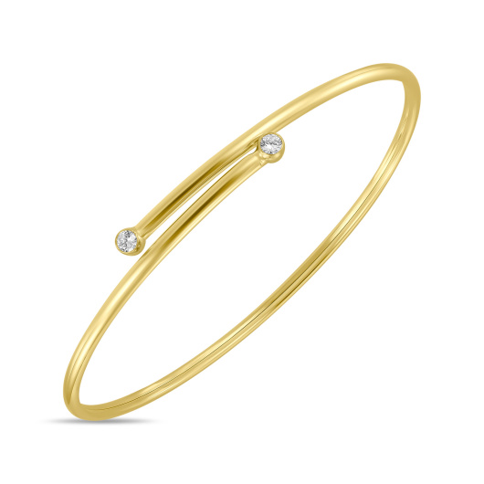 Браслет жесткий с фианитами