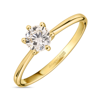 Кольцо с бриллиантом - фото 1