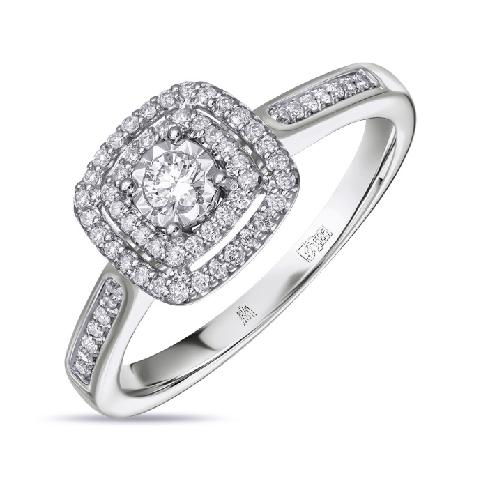 Кольцо с бриллиантами - фото 1