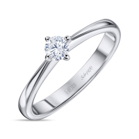 Кольцо с бриллиантом - фото 1