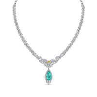 Колье с бриллиантами и параиба - фото 1