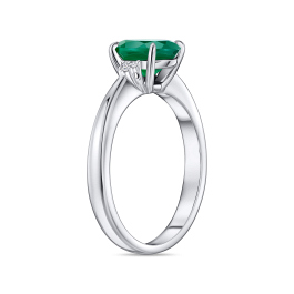 Кольцо с агатом и бриллиантами