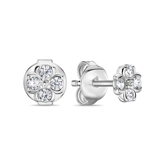 Серьги с фианитами