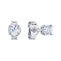 Серьги с бриллиантами - фото 1