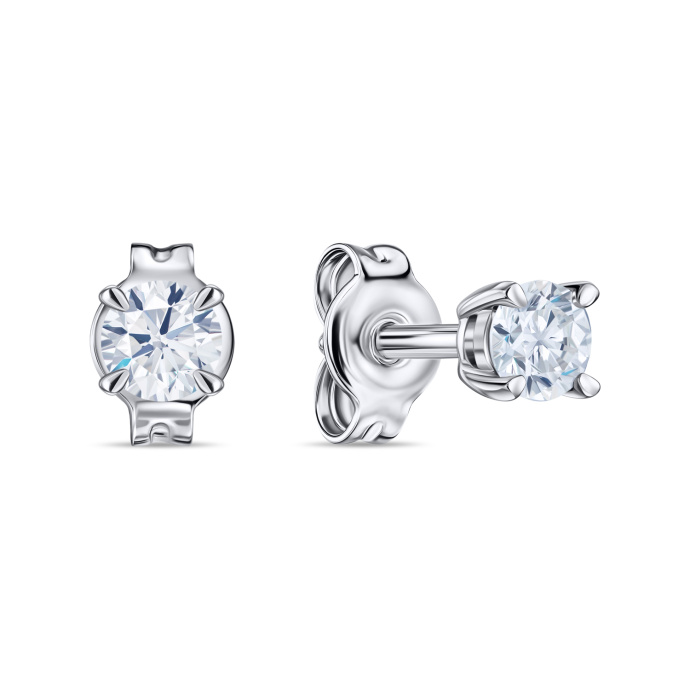 Серьги с бриллиантами - фото 1