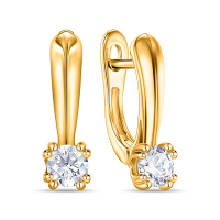 Серьги с бриллиантами - фото 1