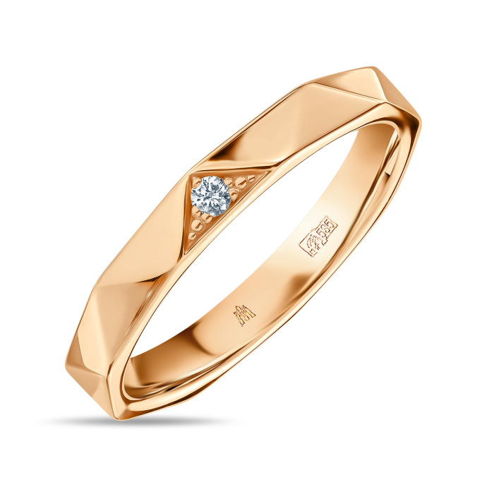 Кольцо с бриллиантом - фото 1