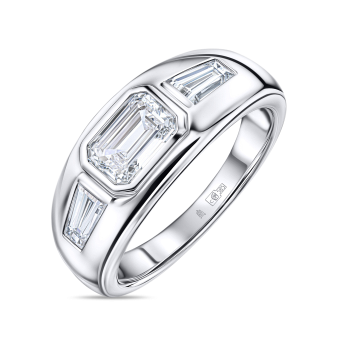 Мужское Кольцо с бриллиантом - фото 1