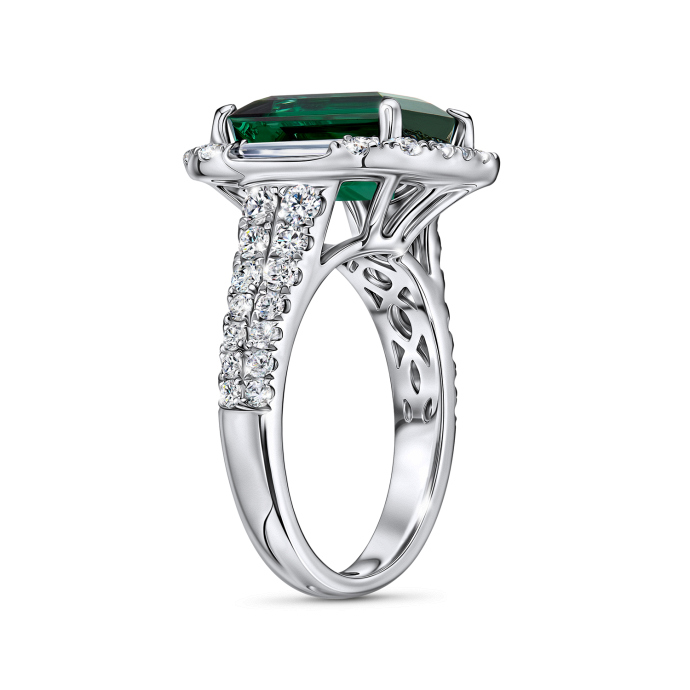 Кольцо с бриллиантами и турмалином - фото 2 Кольцо с бриллиантами и турмалином - фото 2