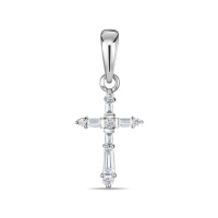 Крест с бриллиантами - фото 1