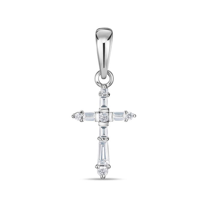 Крест с бриллиантами - фото 1