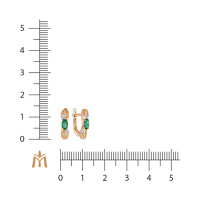 Серьги с изумрудами и бриллиантами - фото 2 Серьги с изумрудами и бриллиантами - фото 2