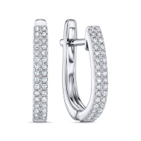 Серьги с бриллиантами - фото 1